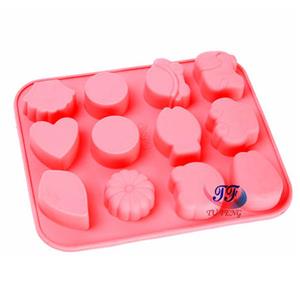 Multi Shaped Baking Pan Silicone Rubber Muffin Cups Cake Mould