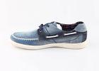 Blue Denim Smart Men Casual Shoes , Flat Rubber Outsole Casual Footwear For Men