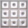 Fire Resistant 3D Wall Decor Panels , Carved Faux Leather Wall Tiles