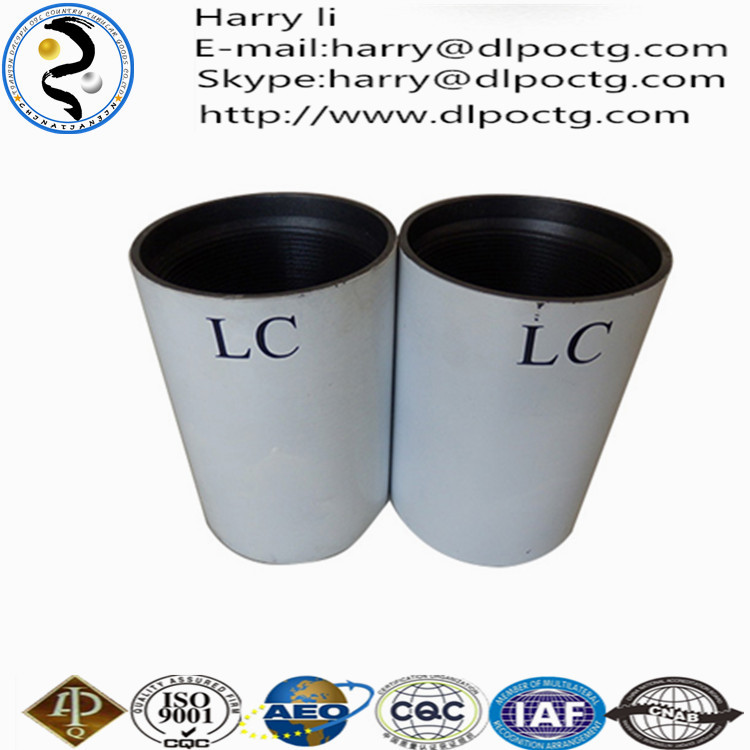 muff coupling/hdpe to steel pipe coupling / 5& quot; Casing Coupling