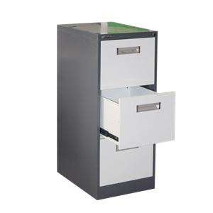 Customized Three Drawers Fireproof Durable Vertical Steel Filing Cabinet