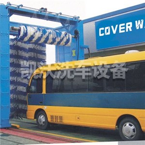 Popular Top Grade Foam Low Maintenance Cost Self Service Gantry Brush Bus Wash Machine With Water Nozzle Device