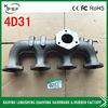 Iron Engine Exhaust Manifold , 6BD1 / 6BG1 Exhaust Pipe Manifold