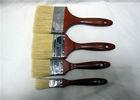 Wholesale Bristle Paint Brush With Red Lacquered Wooden Handle Round Edge Iron
