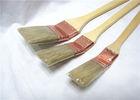 Natural Bristle Radiator Paint Brush Wooden Long Handle For Wall Painting / Cleaning