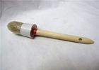 White Bristle Round Paint Brush For Edges , House Paint Brushes Healthy