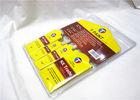 White Bristle Flat Paint Brush Sets With Wooden Handle / Round Edge Iron