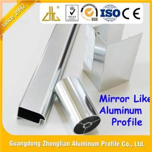 Mirror Like Polished And Champagne Stainless Steel Brushed Aluminium Extrusion Profiles