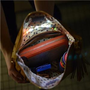 Hot Sale LED Light Bags Automatic Light Up Bags Multi Color Bagled Purse Light Bag Light For Promotion Gift Bag Accessories
