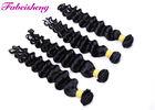 Natural Black 100% Brazilian Virgin Human Hair Extensions Loose Wave