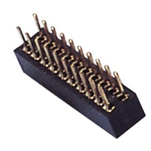 Straight Angle 1.0mm Female Header,H2.1mm PBT