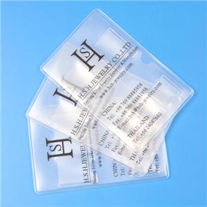 Clear Money Clip Playing Visiting Plastic Name Card Holder