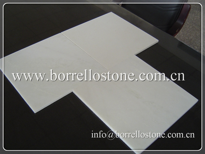 snow white marble tile