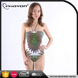 OEM Tied Bow Style One Piece Swimwear Quality Hot Selling Sheer One Piece Swimwear