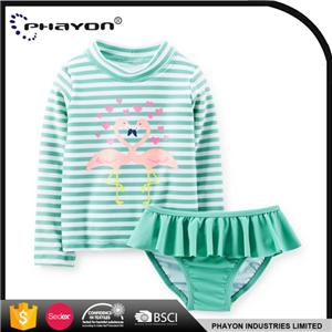Rash Guards Girl& acute;s Long Sleeve Designer Rashguard Tight Fit Swimwear Perfect For Surfing Kitesurfing And Diving