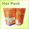 Grain / Oatmeal / Fig Plastic Stand Up Pouches With Clear Window Custom Printed