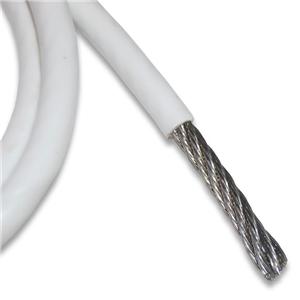 White PVC Covered Stainless Steel Cables