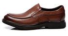 Business Soft Sole Formal Shoes , Slip On Mens Brown Leather Driving Shoes