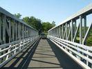 100 Meters Large Span Delta Frame Bridge Q345B Steel With Hot Dip Galvanized
