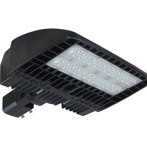 DLC Parking Lot Led Area Light T With U Bracket Slip Fitter And Straight Arm