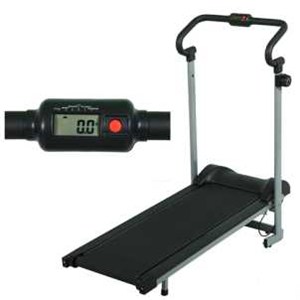 Foldable Workouts Manual Magnetic Treadmill With Computer Control Panel For Running