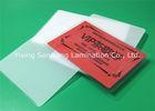 Round Corner Hot Lamination Film , Moisture Proof Laminating Sleeves Pouches