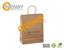 Custom Kraft Paper Packaging Bags With Your Own Logo , Flexo Printing