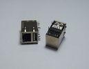 1000Base-T Single Port Rj45 10 Pin Connector Module Jack With Magnetic / USB Port