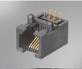 Single Port 6 Pin Female RJ11 Connector , RJ11 Surface Mount Ethernet Jack Plastic
