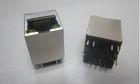 10/100 Base -TX 180 Degree RJ45 Connector With Led , RJ45 Panel Mount Jack Top Entry