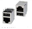 Metal Shielded RJ45 Magnetic Jack Cat5e Cable Connector With USB Port 10/100 BASE-T