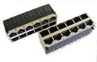 PSE POE Rj45 Connector With Integrated Magnetics 2 X 6 Female Jack Gigabit Enabled