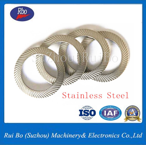 China Manufacture Carbon Steel DIN9250 Double side knurl lock washer with ISO