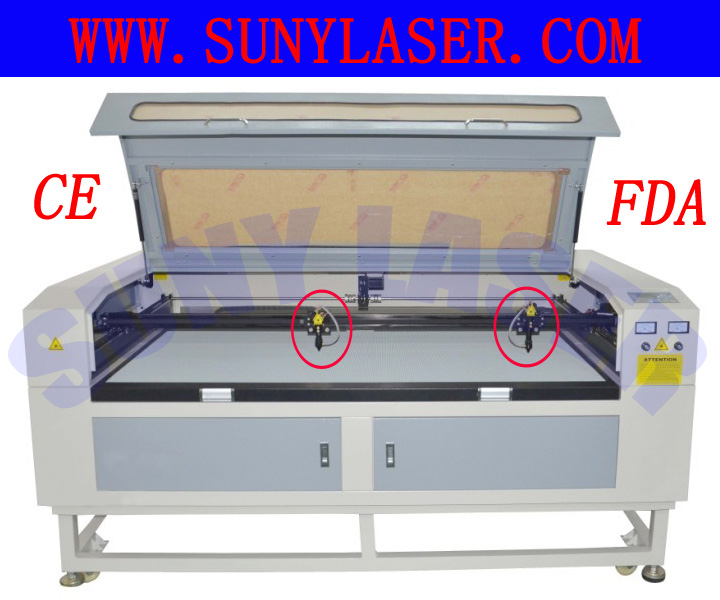 Multi Heads CO2 Fabric Laser Cutting Machine 1600*1000mm