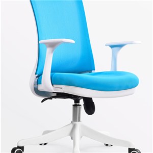 Q53 Armrest Adjustable Fitted Ergonomic Bending Rotate Steel Wheels Mesh Office Chair