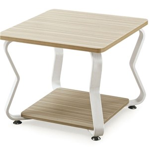 Zebra Square Surface Coffee Table With Designer Metal Leg
