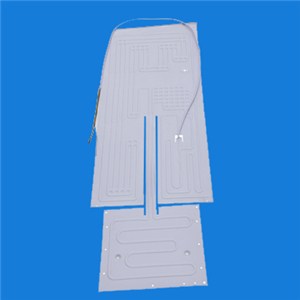 Single Tube With Capillary Aluminum Refrigerator Roll Bond Evaporator For Pakistan Market