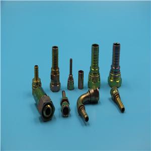 PTFE Hydraulic Hose Fittings With Galvanized / Stainless Steel / Carbon Steel Materials Of Different Shapes In NPT/JIC/BSP Standard