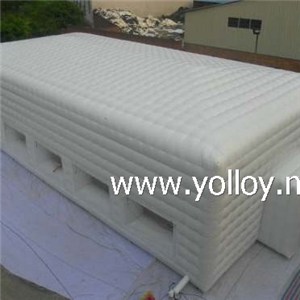 White Event Building Inflatable Cube Shape Tent