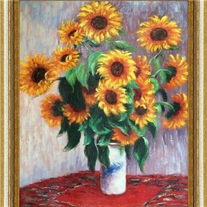 Handmade Flowers Paintings With Oils For Home Decoration