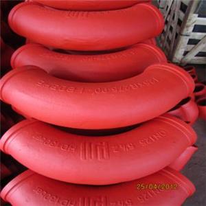 High Quality Most Popular Putzmeister Schwing Cifa Casting Concrete Pump Boom Pipe Elbow DN125 90D 45D 30D 20D 15D With 148mm Sk Flange