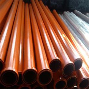 Putzmeister Thickness 9.0mm Through Heat Treatment Stationary Concrete Pump Delivery Pipe With 175mm ZX Flange Life Up To 80000m?