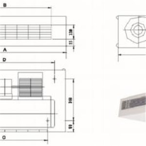 Horizontal Exposed Type Fan Coil Unit