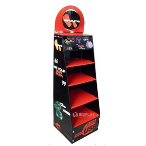 Customized Supermarket Display Stand Cardboard For USB Cases