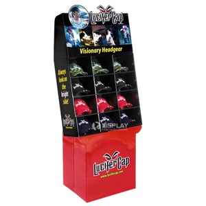 Caps & Hats Promotional Custom Cardboard Floor Displays Manufacturers