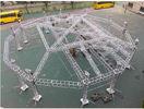 Portable Adjustable Aluminum Box Truss Mobile Stage For Exhibition Easy Installation