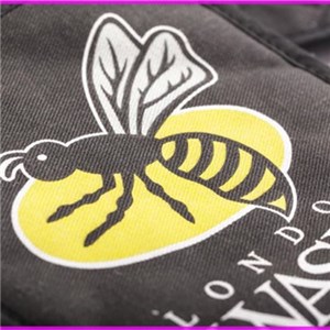 100% Cotton Canvas Football Club White Black Double Oven Glove