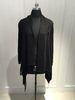 Long Sleeve Poncho Cardigan Sweater With Fringe Washable 15DG011