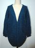 Comfortable Womens Cardigan Sweaters Navy Blue With Two Lower Pockets