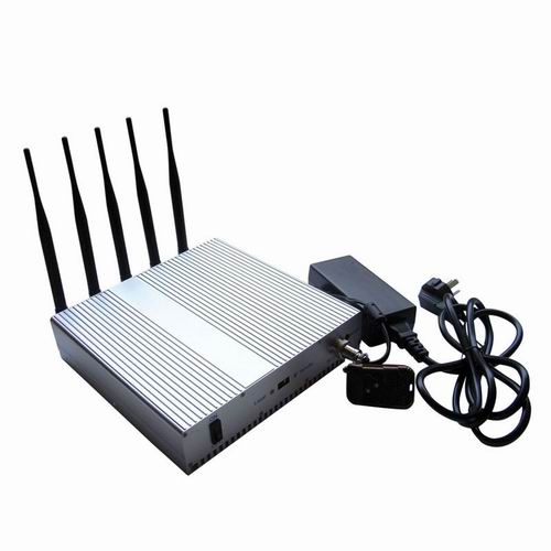 5 Band Cellphone WIFI signal Jammer with Remote Control Omnidirectional Antennas